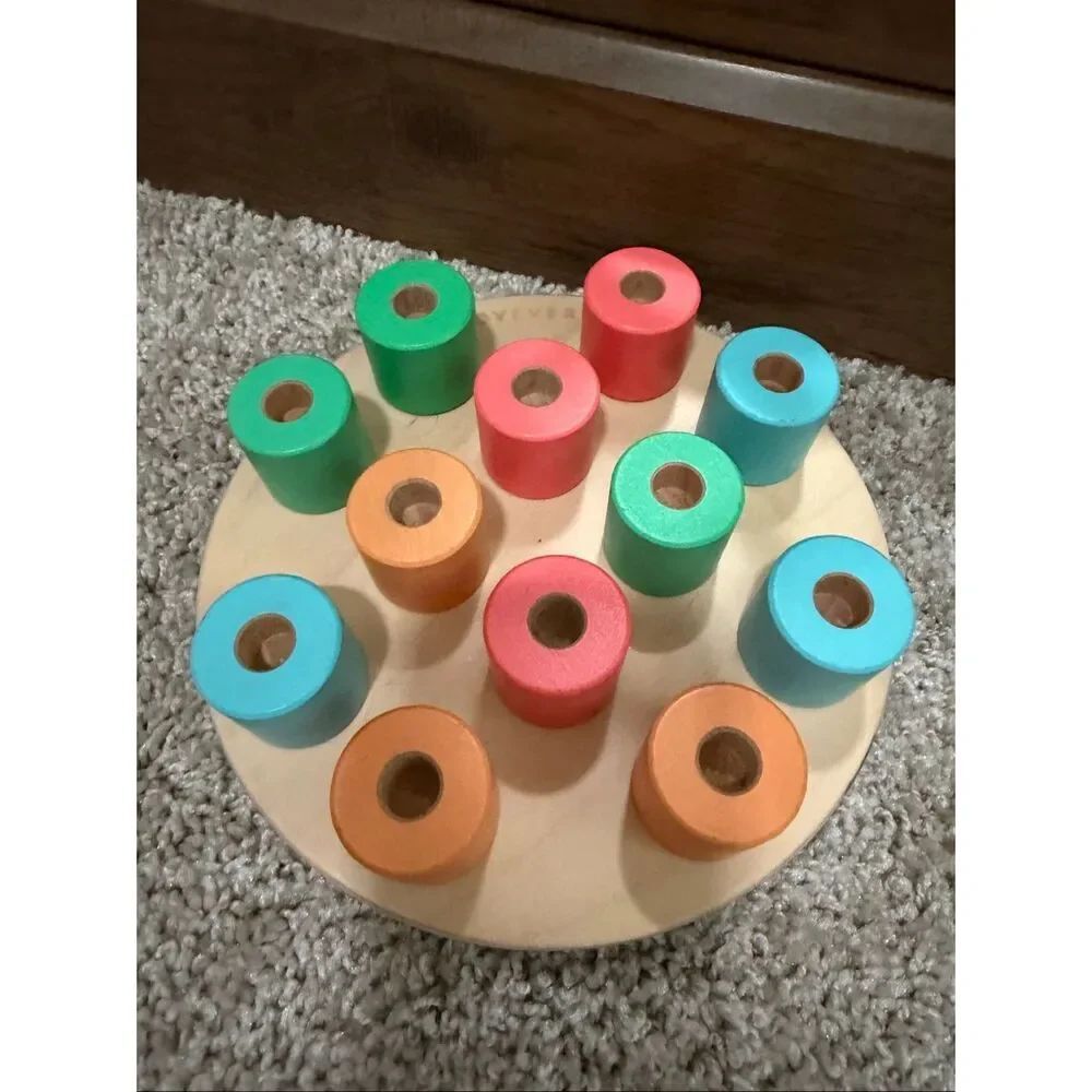 Lovevery Wooden Stacking Peg Board